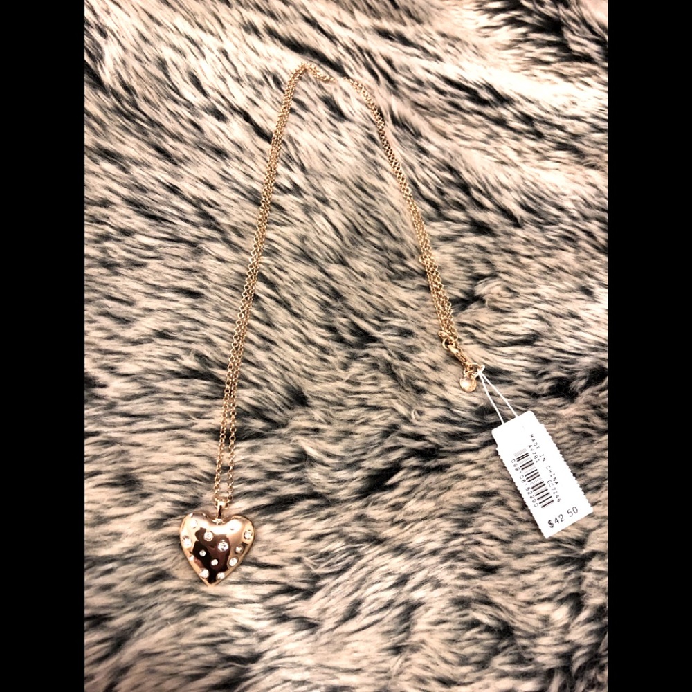 J Crew Gold Heart Pendant. New w/tags. Chain 27”. Shiny and perfect condition!